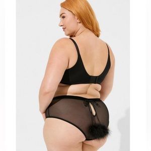 Torrid Marabou Cut Out Cheeky Panty